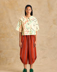 Double Collar Button-Up Shirt