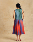 Sleeveless V-Neck Vest With Binding Detail