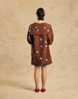 Puff Sleeve Dress With Tie Detail