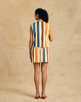 Button-Front Mini Skirt With Pocket Detail