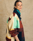 Colorblock Button-Up Jacket