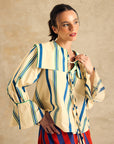 Sailor Collar Long Sleeve Blouse