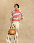 High-Waist Straight Leg Pants