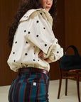 Cotton Ruffle Collar Shirt