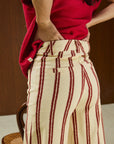 Cotton High Waisted Flared Pant