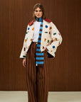 Cotton Hooded Jacket With Full Zipper