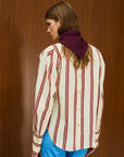 Cotton Round Neck Blouse With Back Button