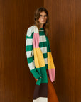Striped  Crew Neck Knit Sweater