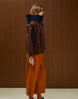 Cotton Hooded Jacket With Full Zipper