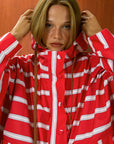 Hooded Rain Coat with Front Pockets