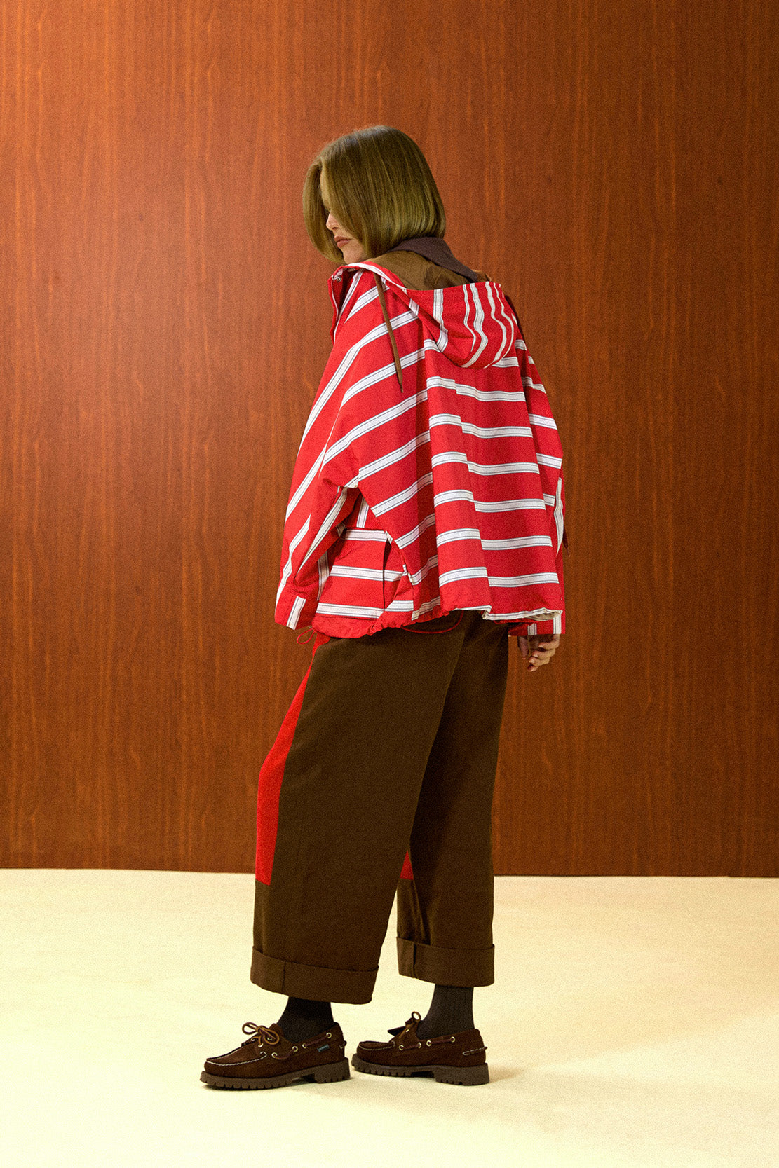 Hooded Rain Coat with Front Pockets